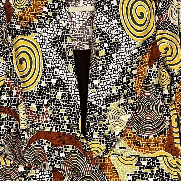 Michelle Thomas Shirt Women's L Top Blouse Multicolor Long Sleeve - Picture 2 of 8